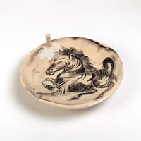 Horse in a plate