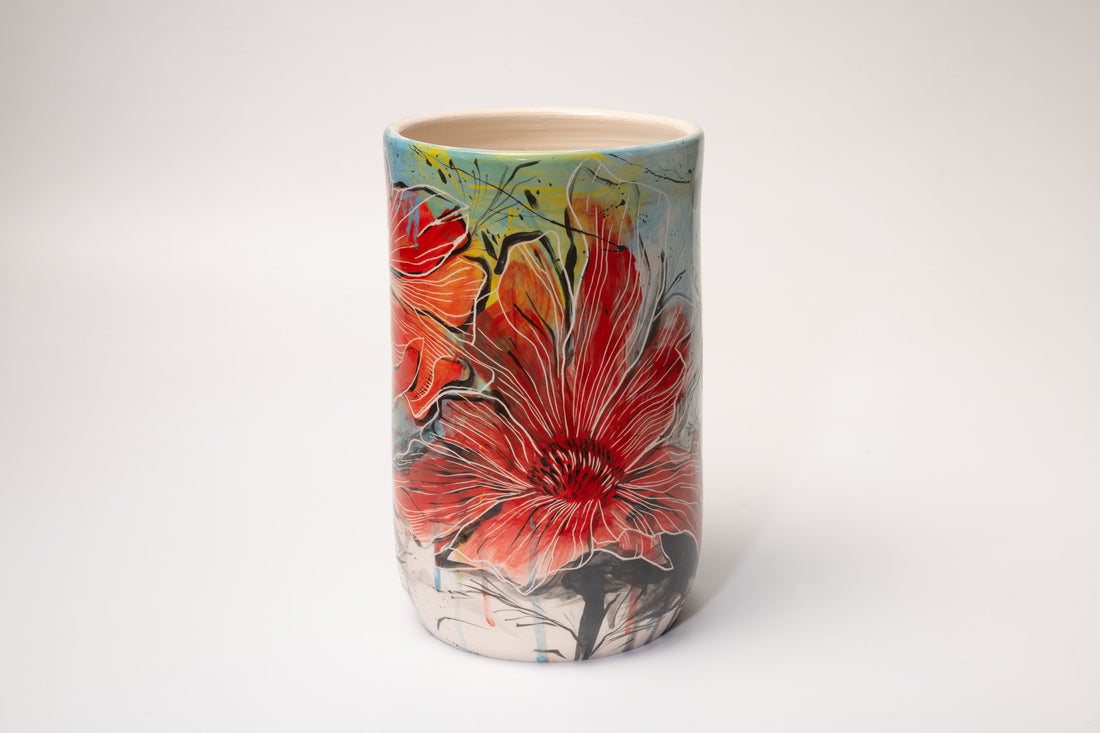 Red Flower Pot